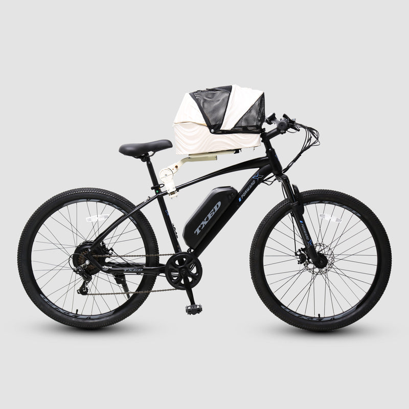 Electric Bike Pet Carrier Box | Rear Rack Dog Carrier for Small Dogs & Cats