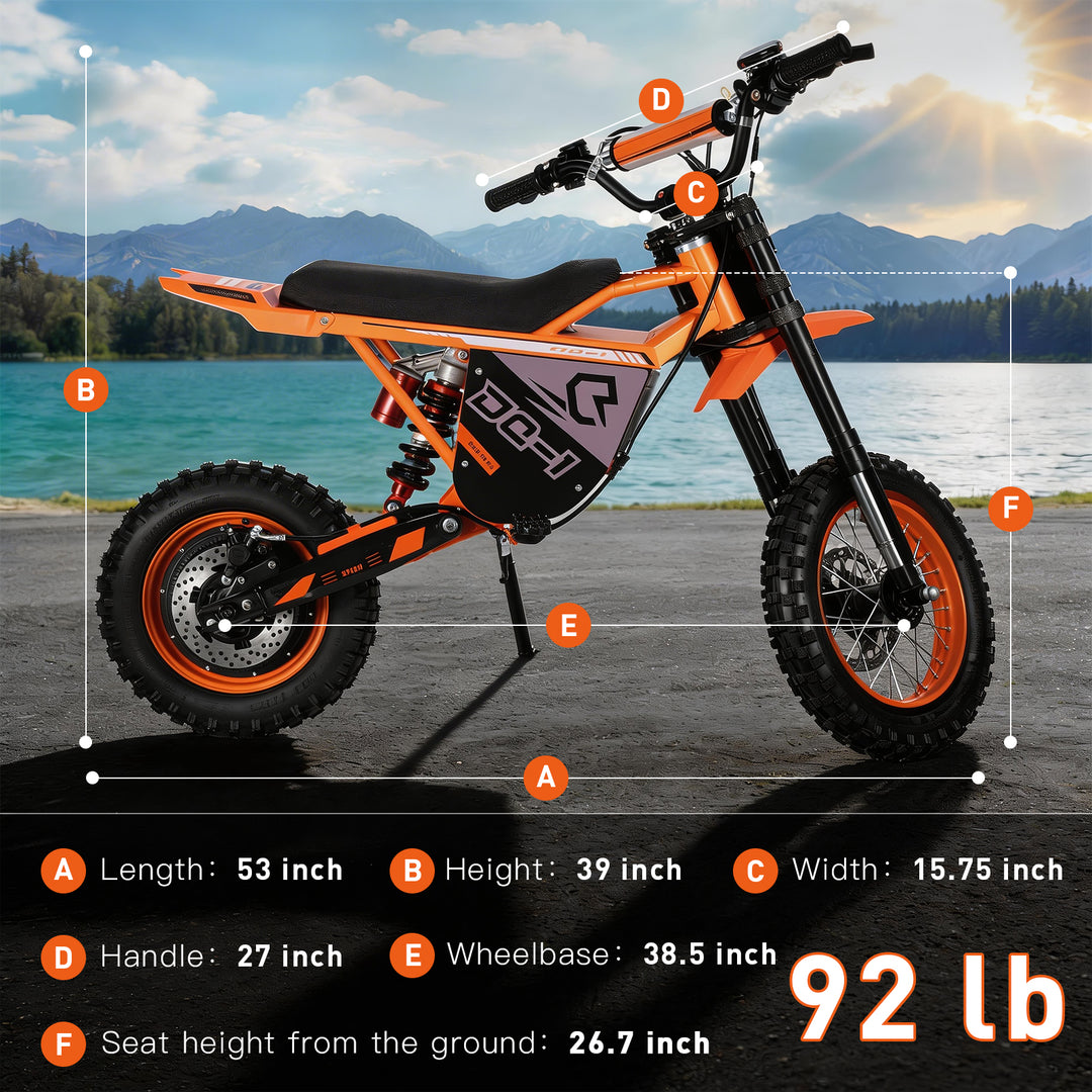 TXED 16" Kids Electric Dirt Bike – The Ultimate Off-Road Ride for Young Adventurers