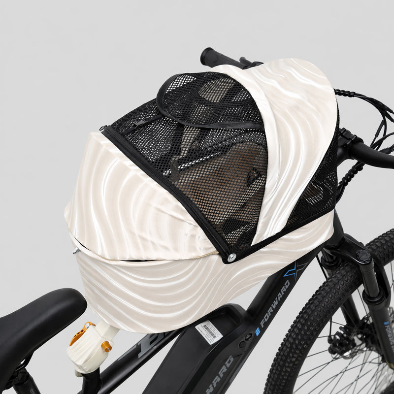 Electric Bike Pet Carrier Box | Rear Rack Dog Carrier for Small Dogs & Cats