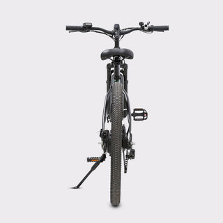 Trail-1000W front suspension fork and mechanical disc brake detail