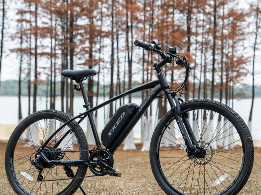 Trail-1000W bundle each bike electric mountain bike side profile view