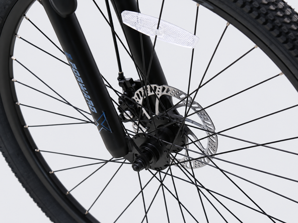 TXED Trail Blue 07 brake on light grey studio background