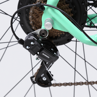 TXED Trail Mint Green 07 gears on light grey studio background
