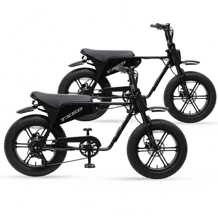 Two TXED Maverick-1500W fat tire electric bikes bundle pair