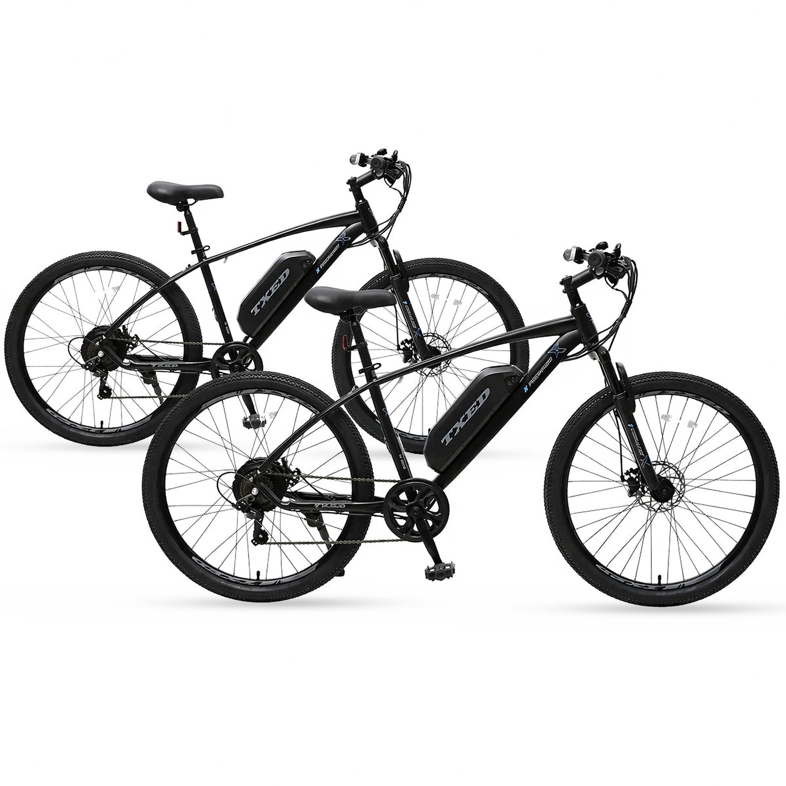 Two TXED Trail-1000W electric mountain bikes bundle pair