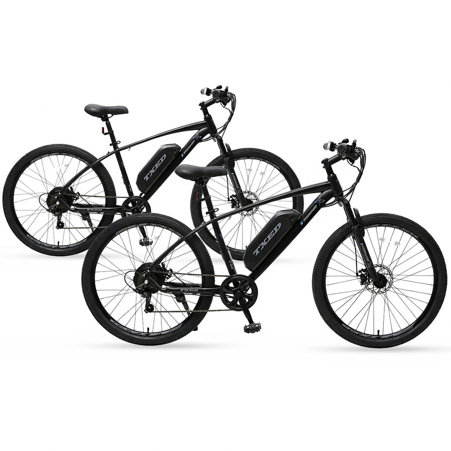 Two TXED Trail-1000W electric mountain bikes bundle pair